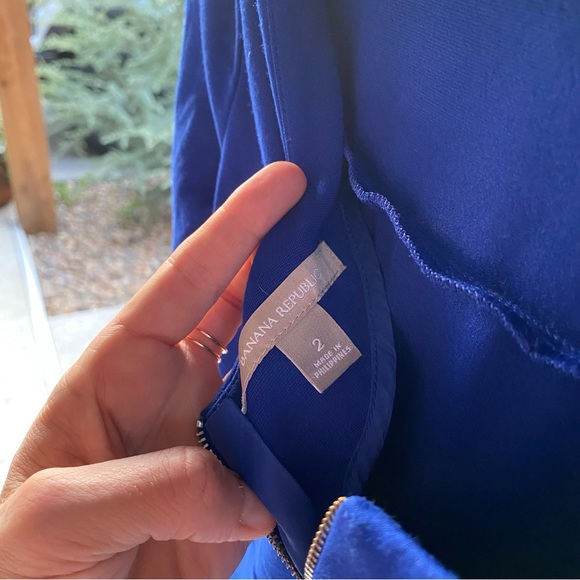 Banana Republic Fit & Flare Dress 3/4 Sleeve - Picture 3 of 4